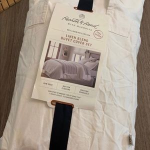 Hearth & Hand Linen Duvet Set Queen/Full